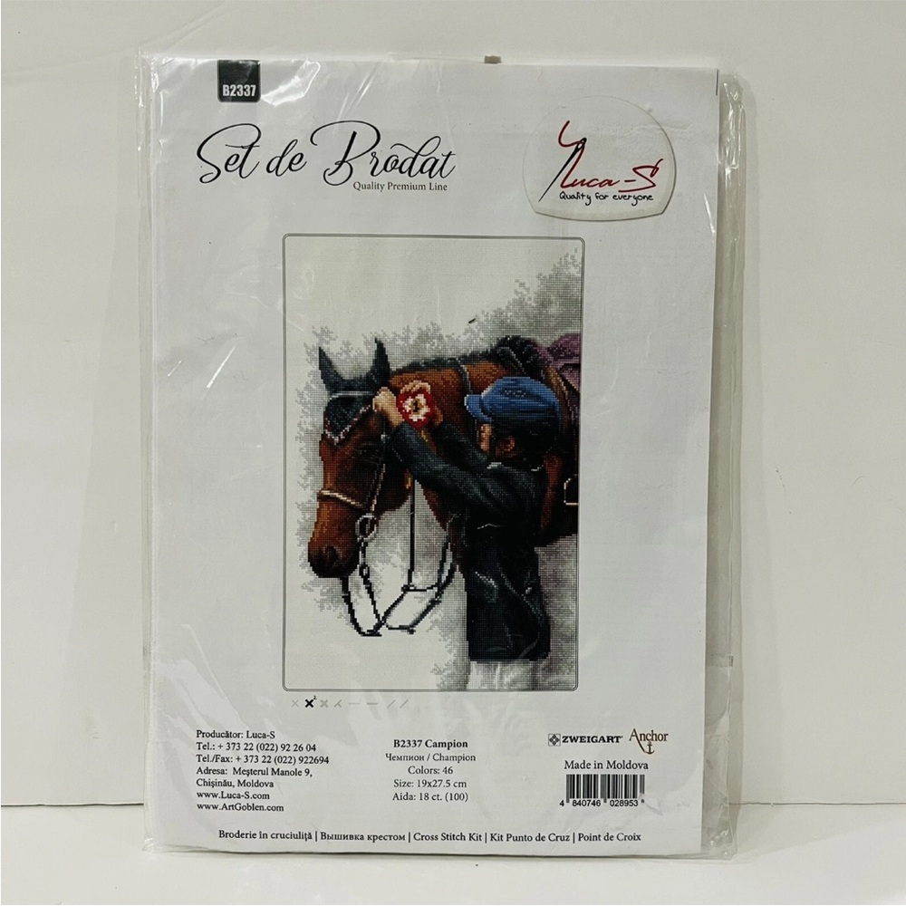 B2337 Campion (Champion) counted cross stitch kit Luca-s Colors 46